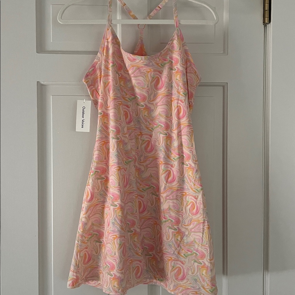 Outdoor voices the exercise dress M pink marble - Picture 2 of 4